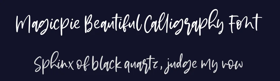 Magicpie Beautiful Calligraphy Font by balpirick — Script Handwritten Font — thumbnail 2