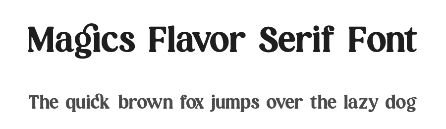 Magics Flavor Serif Font by timelesstype.co — Serif Font