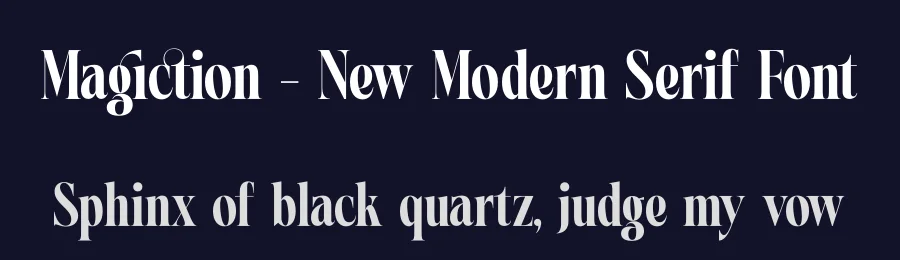 Magiction – New Modern Serif Font by timelesstype.co — Display Font — thumbnail 2