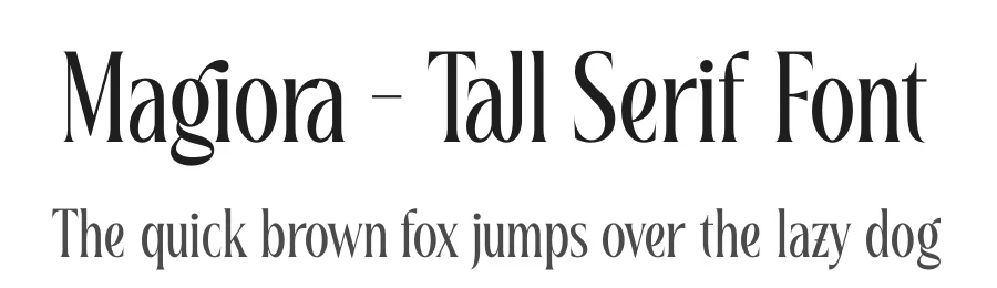 Magiora – Tall Serif Font by timelesstype.co — Display Font