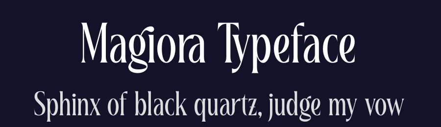 Magiora Typeface by timelesstype.co — Display Font — thumbnail 2