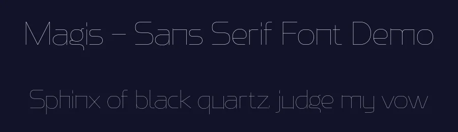 Magis – Sans Serif Font Demo by ShowUp! Typefoundry — Sans Serif Font — thumbnail 2