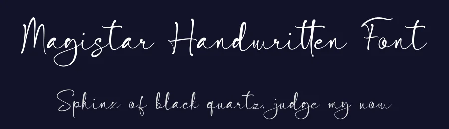 Magistar Handwritten Font by Basnistudio — Script Handwritten Font — thumbnail 2