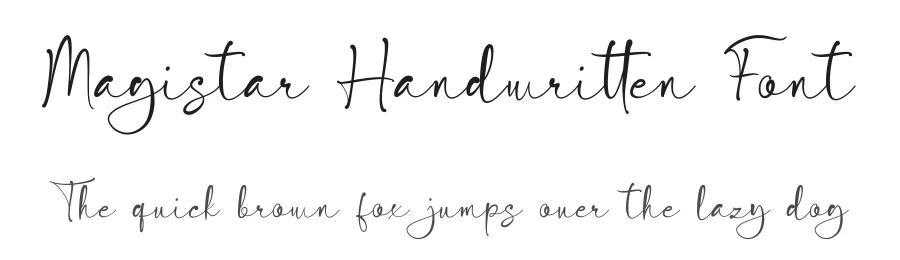 Magistar Handwritten Font by Basnistudio — Script Handwritten Font