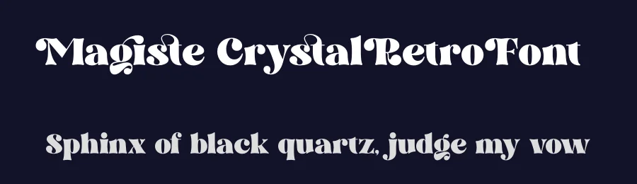 Magiste Crystal Retro Font by timelesstype.co — Display Font — thumbnail 2