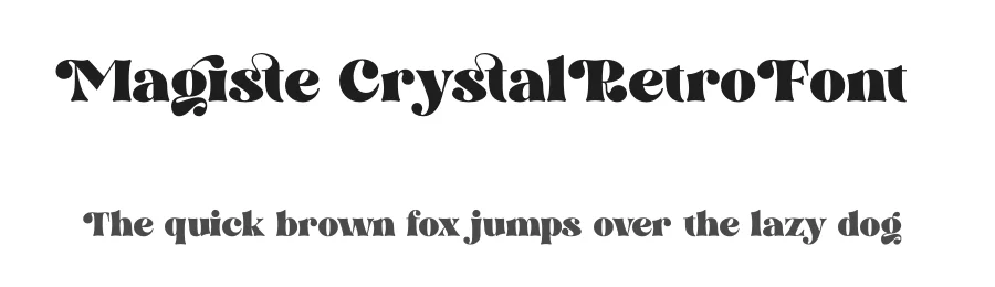 Magiste Crystal Retro Font by timelesstype.co — Display Font
