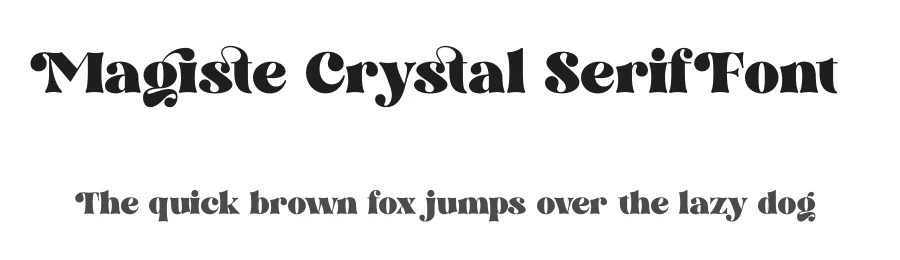 Magiste Crystal Serif Font by timelesstype.co — Serif Font