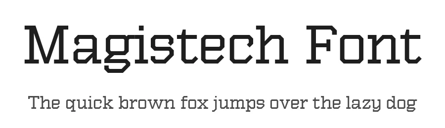 Magistech Font by Mokatype Studio — Slab Serif Font