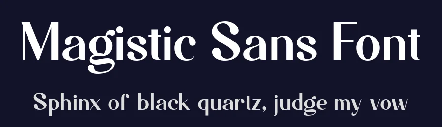 Magistic Sans Font by Graphicxell — Sans Serif Font — thumbnail 2