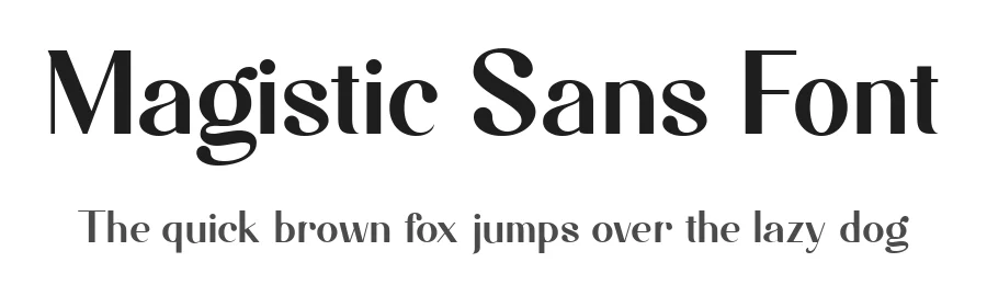 Magistic Sans Font by Graphicxell — Sans Serif Font