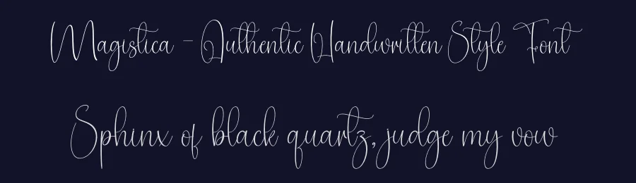 Magistica – Authentic Handwritten Style Font by creativeletter — Script Handwritten Font — thumbnail 2