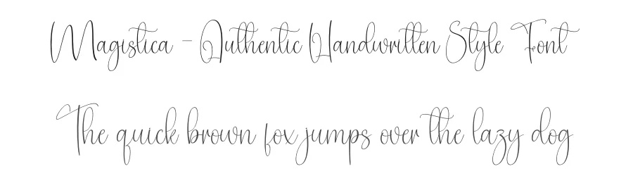 Magistica – Authentic Handwritten Style Font by creativeletter — Script Handwritten Font