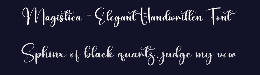 Magistica – Elegant Handwritten Font by creativeletter — Script Handwritten Font — thumbnail 2