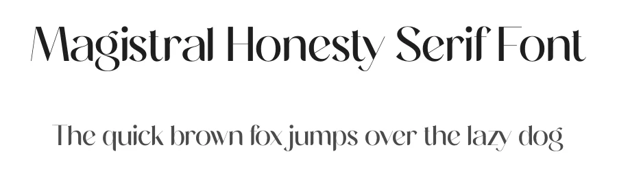 Magistral Honesty Serif Font by Storytype — Serif Font
