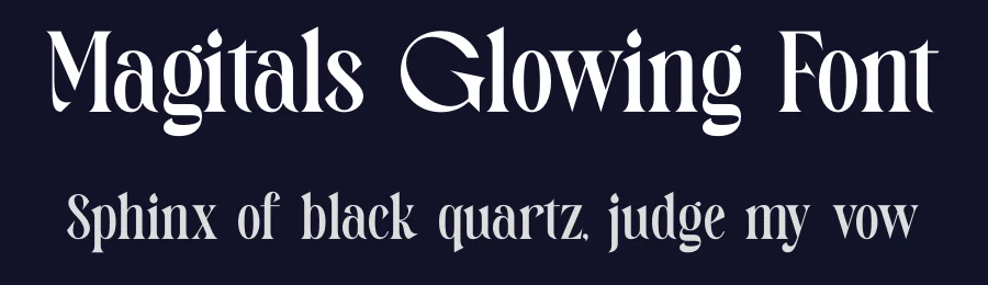 Magitals Glowing Font by timelesstype.co — Display Font — thumbnail 2