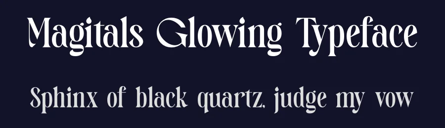 Magitals Glowing Typeface by timelesstype.co — Display Font — thumbnail 2