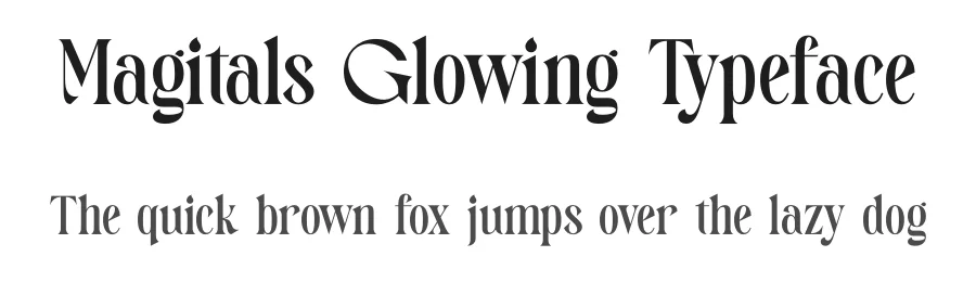 Magitals Glowing Typeface by timelesstype.co — Display Font