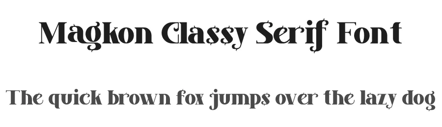 Magkon Classy Serif Font by Storytype — Serif Font