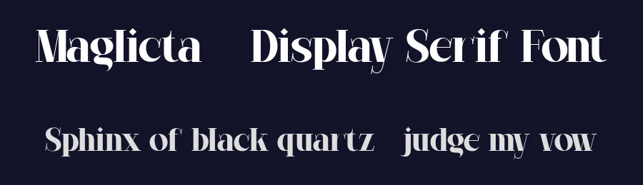 Maglicta – Display Serif Font by FlawlessAndCo — Serif Font — thumbnail 2