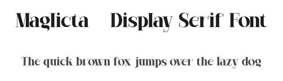 Maglicta – Display Serif Font by FlawlessAndCo — Serif Font