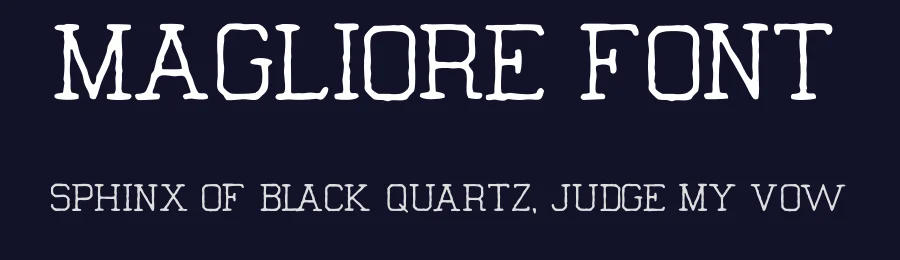 Magliore Font by JIMMY BREEN — Display Font — thumbnail 2