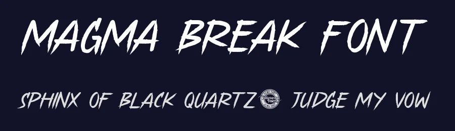 Magma Break Font by CalligraphyFonts.net — Display Font — thumbnail 2