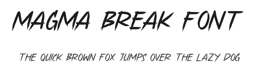 Magma Break Font by CalligraphyFonts.net — Display Font