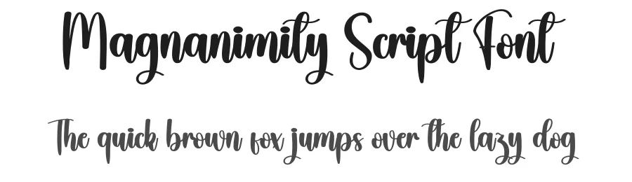 Magnanimity Script Font by creativeletter — Script Handwritten Font