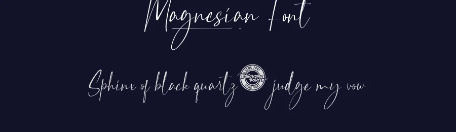 Magnesian Font by CalligraphyFonts.net — Script Handwritten Font — thumbnail 2