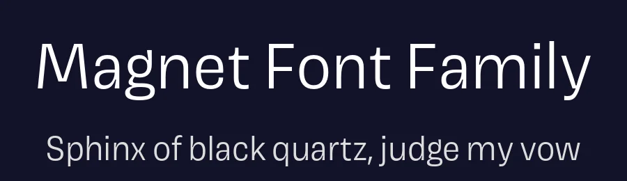 Magnet Font Family by Frerejones — Decorative Font — thumbnail 2