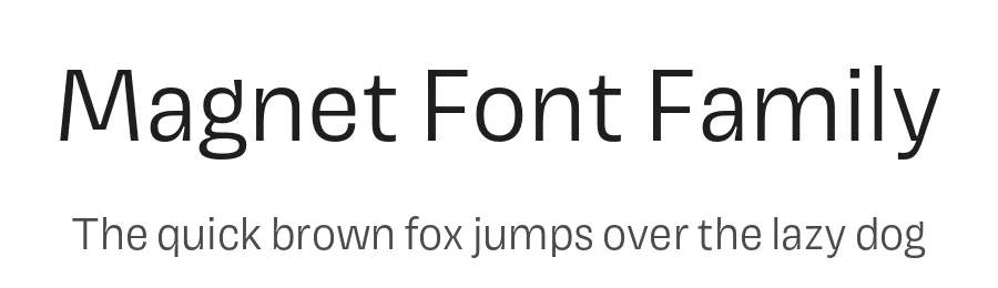 Magnet Font Family by Frerejones — Decorative Font