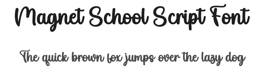 Magnet School Script Font by creativeletter — Script Handwritten Font