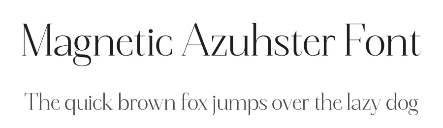 Magnetic Azuhster Font by letterenastudios — Serif Font
