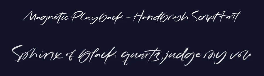 Magnetic Playback – Handbrush Script Font by stylishtype.co — Script Handwritten Font — thumbnail 2