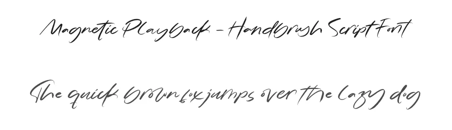 Magnetic Playback – Handbrush Script Font by stylishtype.co — Script Handwritten Font