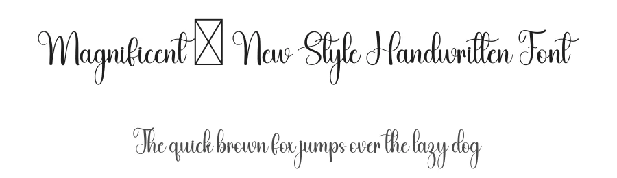 Magnificent – New Style Handwritten Font by freshtypeink — Script Handwritten Font
