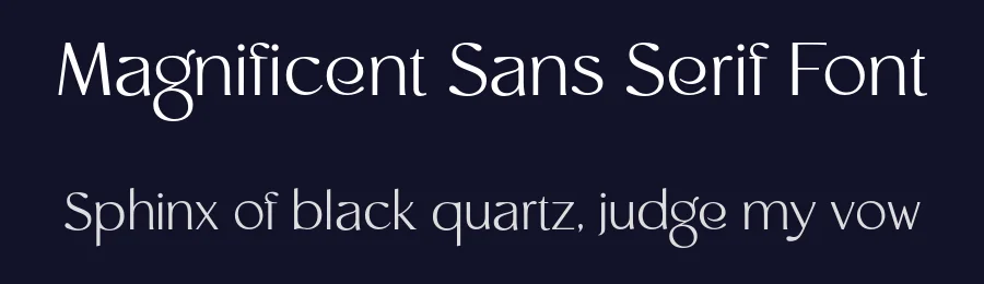 Magnificent Sans Serif Font by Sensatype Studio — Sans Serif Font — thumbnail 2