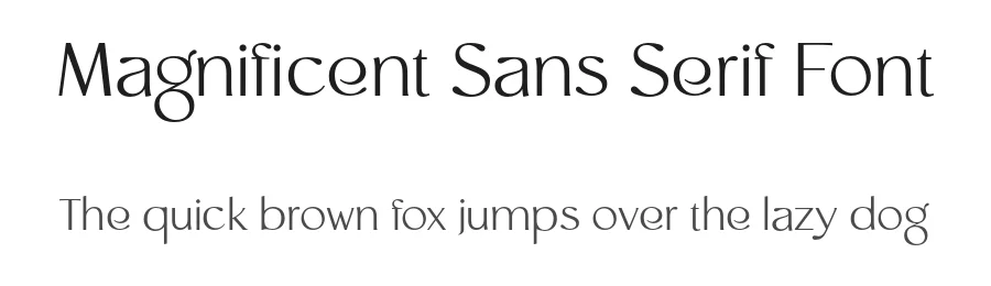 Magnificent Sans Serif Font by Sensatype Studio — Sans Serif Font