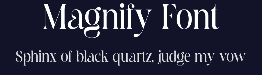 Magnify Font by Marvadesign — Serif Font — thumbnail 2