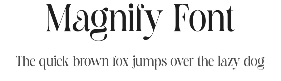 Magnify Font by Marvadesign — Serif Font
