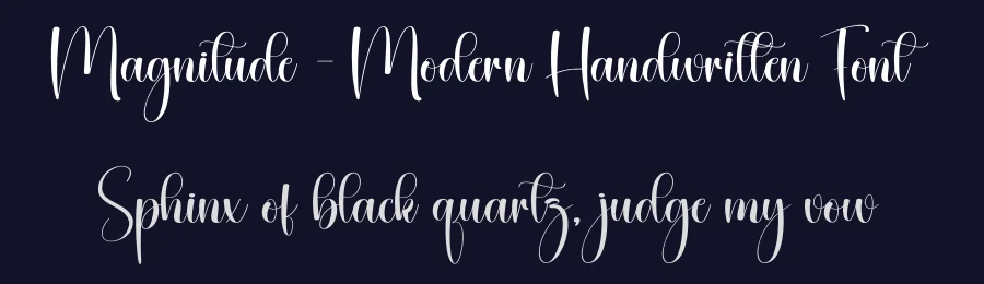 Magnitude – Modern Handwritten Font by creativeletter — Script Handwritten Font — thumbnail 2