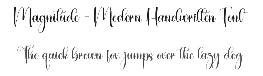 Magnitude – Modern Handwritten Font by creativeletter — Script Handwritten Font