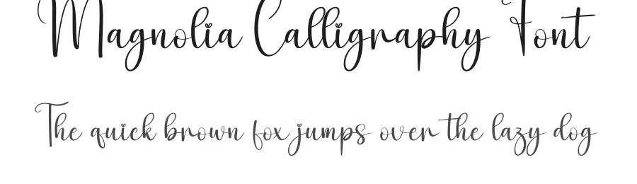 Magnolia Calligraphy Font by creativeletter — Script Handwritten Font