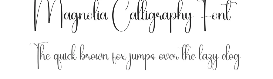 Magnolia Calligraphy Font by creativeletter — Script Handwritten Font