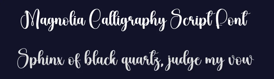 Magnolia Calligraphy Script Font by creativeletter — Script Handwritten Font — thumbnail 2