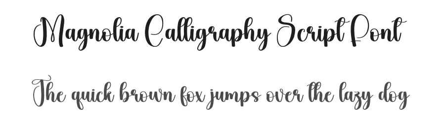 Magnolia Calligraphy Script Font by creativeletter — Script Handwritten Font