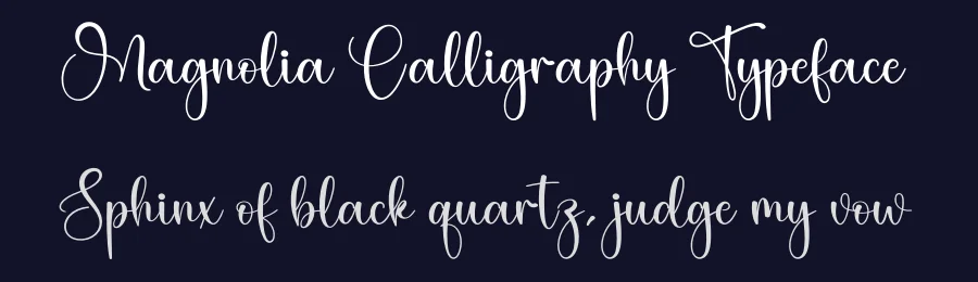 Magnolia Calligraphy Typeface by creativeletter — Script Handwritten Font — thumbnail 2