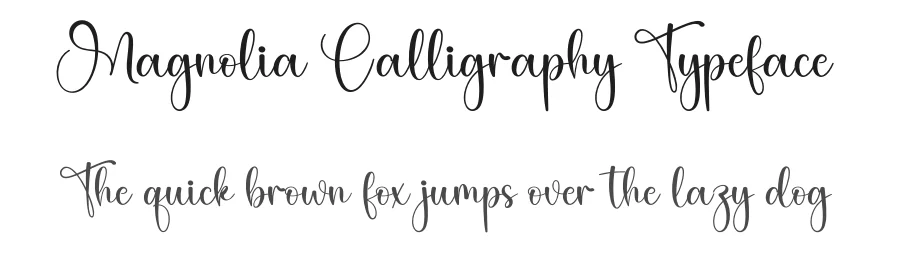 Magnolia Calligraphy Typeface by creativeletter — Script Handwritten Font