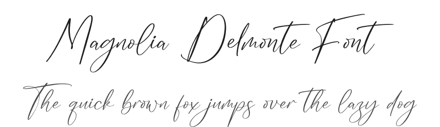 Magnolia Delmonte Font by glorytype — Script Handwritten Font