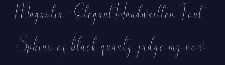 Magnolia – Elegant Handwritten Font by andikastudio — Script Handwritten Font — thumbnail 2